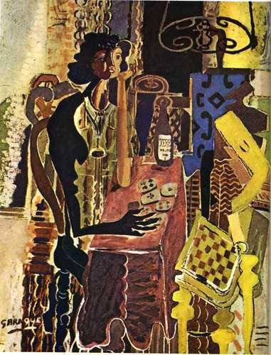 artist-braque: The Patience, 1942, Georges BraqueMedium: oil,canvas