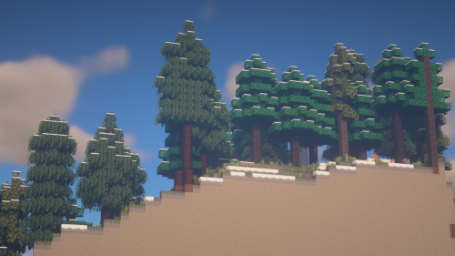 …tried adding a new biome mod on an already existing world… kinda ugly but i got these