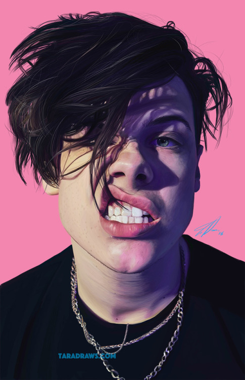 tara-draws: Digital Painting of singer YUNGBLUD