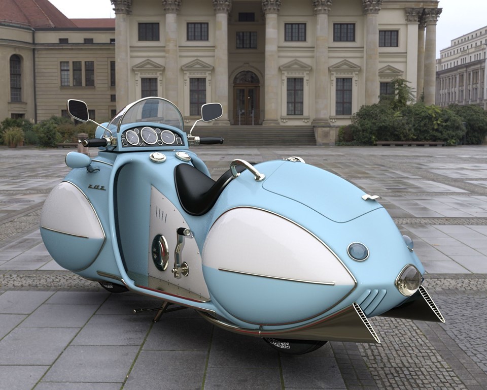 anyskin:  1934 Stream Line KJ Henderson Motorcycle