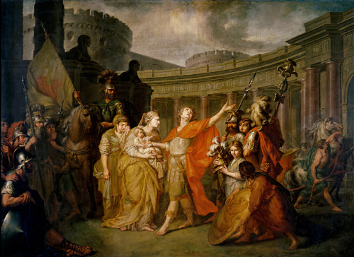 Trojan War in Art Day:Farewell of Hector and Andromache, Anton Losenko, 1773