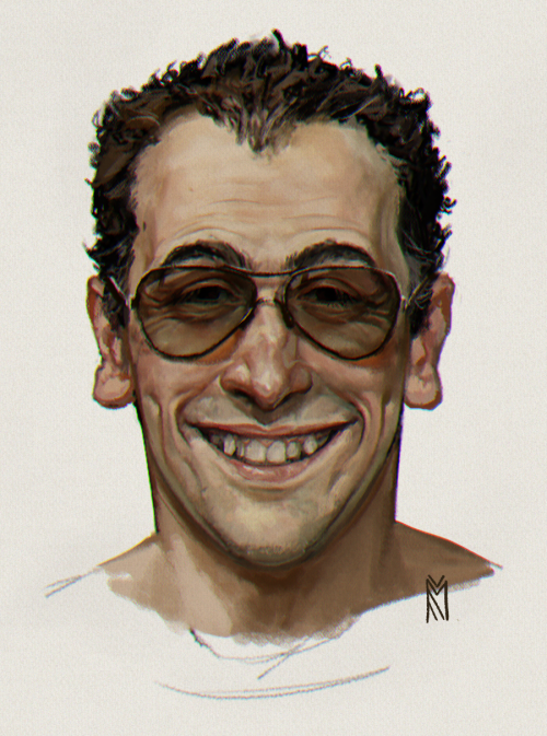 yan-may-fire:  an attempt at a Rockwell style but idk if it’s any similar. Anyway, here’s Kostas in glasses lol