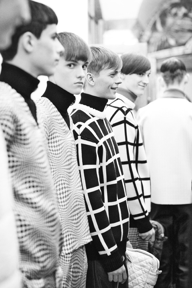 edge-to-edge:  Backstage at J.W. Anderson AW12, London Fashion Week