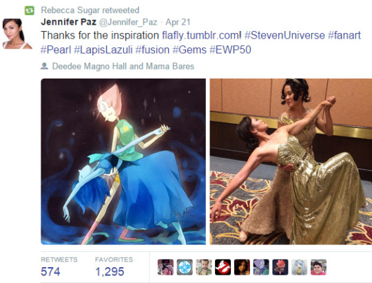 fragilefontaine:  nonbinary-pearl:   i might be late to the party but jennifer (va of lapis) and deedee (va of pearl) DID THIS  @pixelskulls 