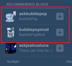 askbubblepop:  askbubblepop: must follow both  Awww It recommended bubble and mod together!! &lt;33   D'aww ^w^