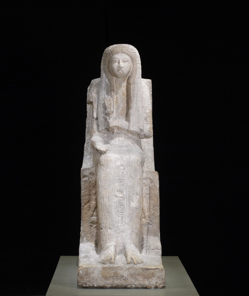 Egyptian seated statue of a woman named Nehy, c. 1250-1230 B.C. 19th dynasty, reign of Ramesses III