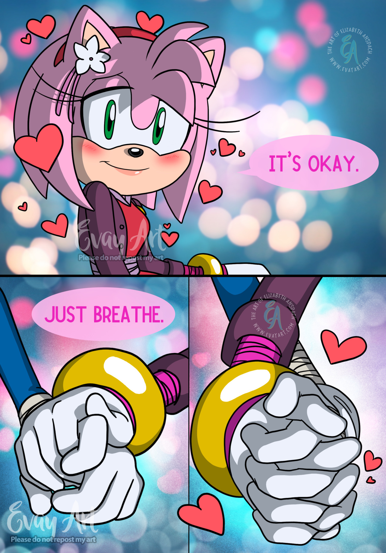 Evay Art - Stream of Consciousness — My Gal, Page 1 (aka, Sonic and Amy's  first date