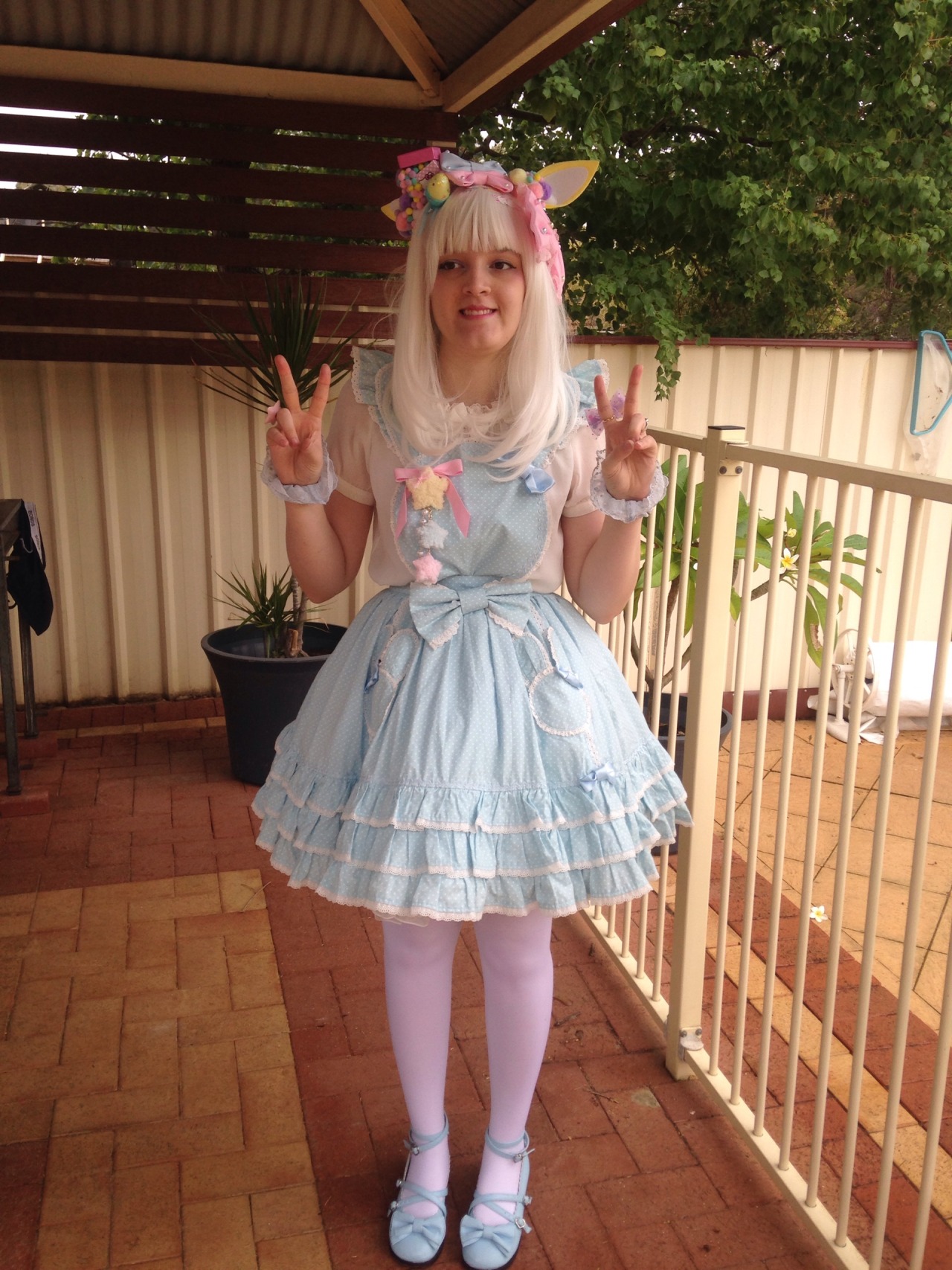 radsham:  Cute Lolita Besties at Easter! ✨🐰✨ @riddlemall 