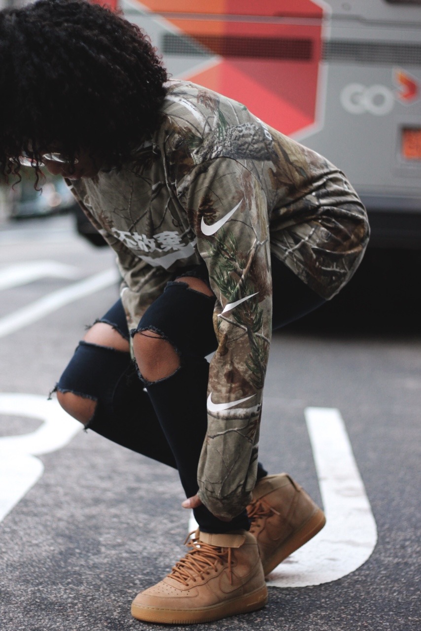 blackfashion:  Model: @ebony.jay   Shot by: @mrajohnson  Shirt by: demodeclothing.com