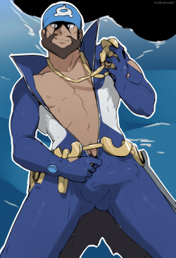 mugheyart:team aqua leader archie from pokemon