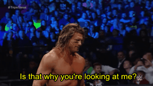 12roundsofambrose:  sethdeanromangifs:  Kevin Owens gets an unexpected present. 