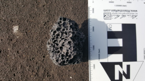 ultra-swan:Pieces of vesicular basalt collected from the lava flow around a cinder cone. These are f