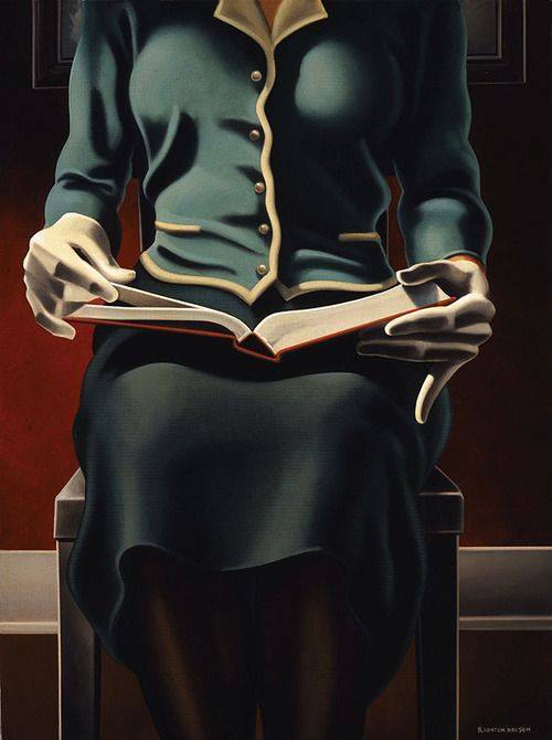 &ldquo;Perusal&rdquo;, Kenton Nelson. KN`s tumblr:pictorialautobiography.tumblr.com/