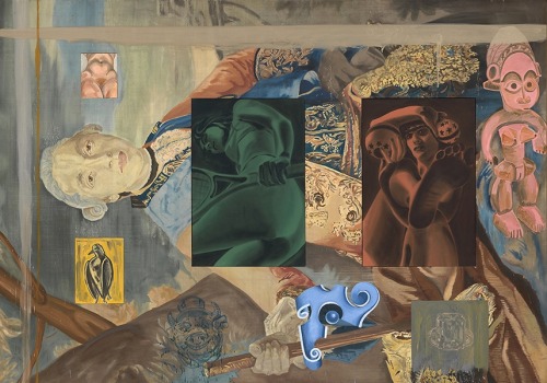 alaspoorwallace: David Salle (American, born 1952), Lampwick’s Dilemma, 1989. Oil and acrylic on canvas, 240 x 345 cm In the meantime, the night became darker and darker. All at once in the distance a small light flickered. A queer sound could be heard,