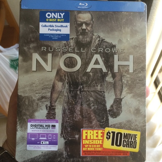 Looking forward to #aronofsky’s latest. #rockfile #bluray #noah #steelbook