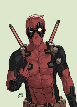 extraordinarycomics:  Deadpool by Dave Seguin.