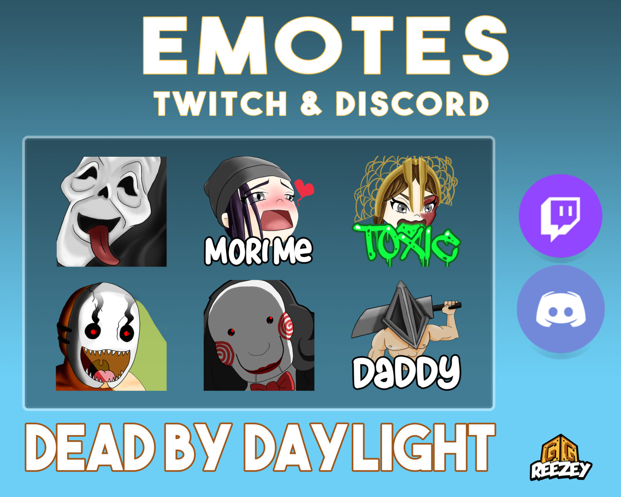 Reezey Draws New Dead By Daylight Themed Emotes In The Shop Reezey Draws New Dead By Daylight Themed Emotes In The Shop