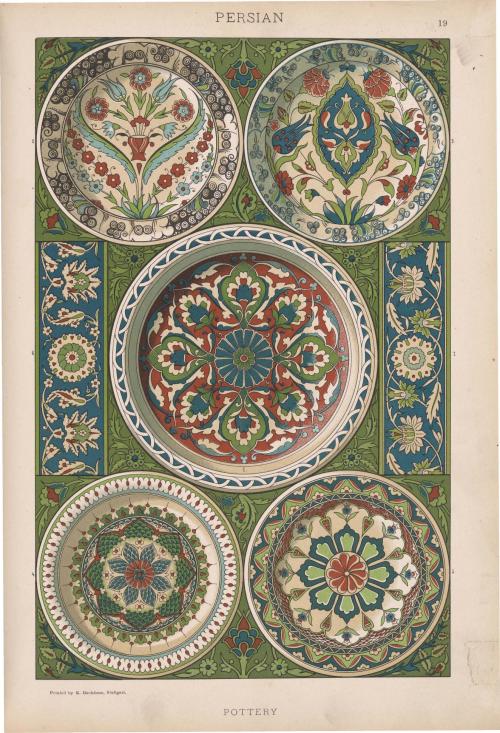 Sample designs from Heinrich Dolmetsch‘s “Historic Styles of Ornament”1. Egyptian2. Assyrian3. Greek