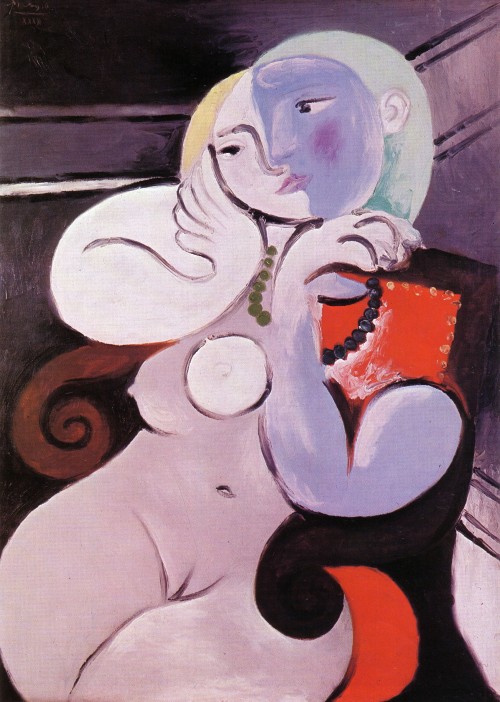 pablopicasso-art: Nude Woman in a Red Armchair [1932]