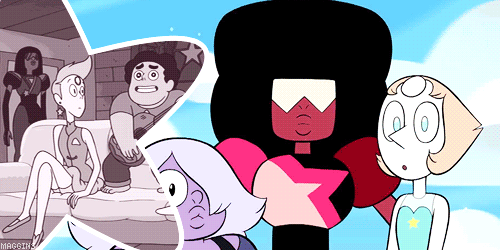 maggins:  if you’re evil and you’re on the rise    you can count on the four of us taking you down!‘cause we’re good and evil never beats us    we’ll win the fight and then go out for pizzas!we are the crystal gems    we’ll always save