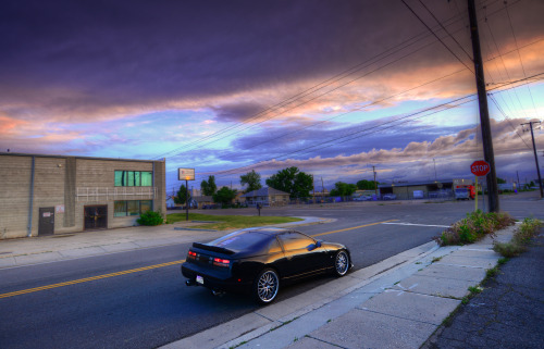 kas-e:Nissan 300zx at sunset.  Southside, Salt Lake City.