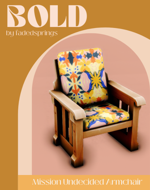 faded-springs:BOLD - mission undecided armchair hi friends! another object to add to the BOLD collec