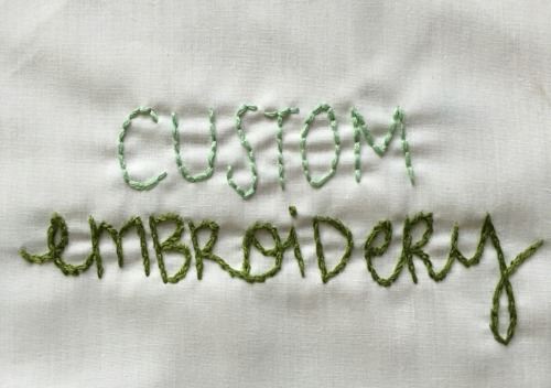 I am now taking custom orders in my Etsy shop! Click here to learn more!
