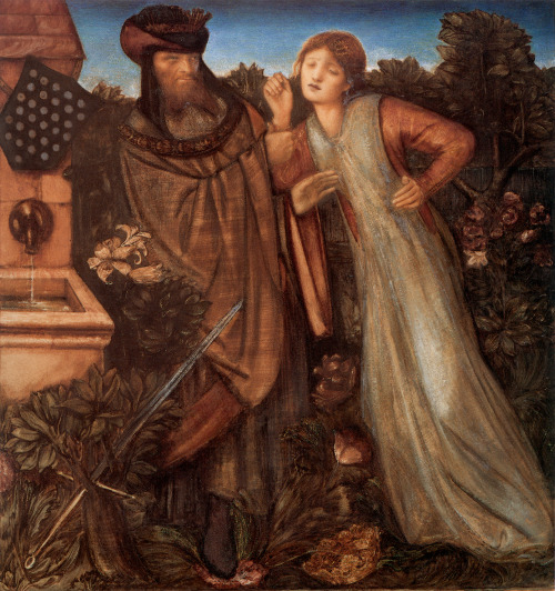 arthistorianmindswirls:Edward Burne-Jones, King Mark and La Belle Iseult