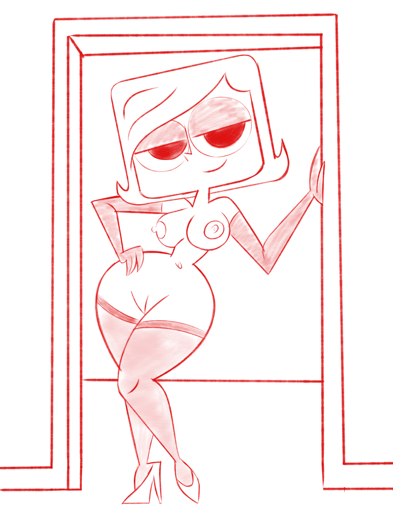 grimphantom2:  ck-xxx-stuff:  Some Debbie sketch before bed =P   Sexy!  Very sexy!!