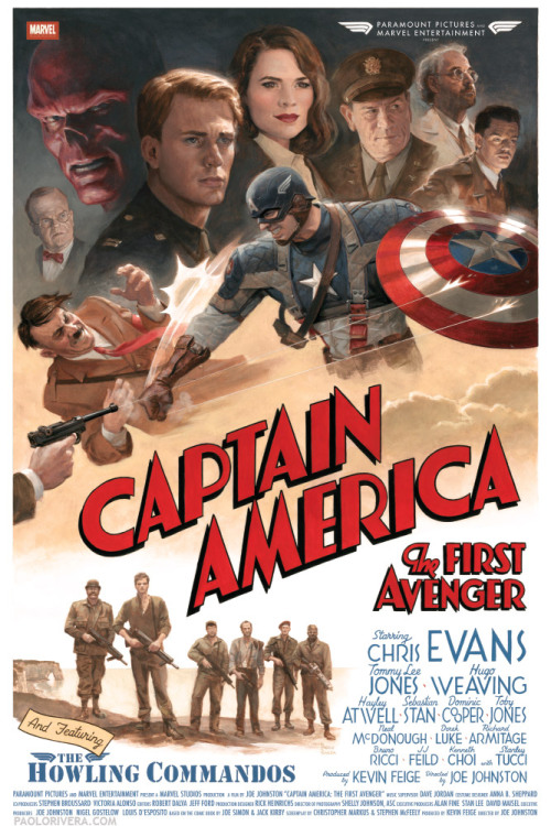 reddjack:  Captain America movies posters by Paolo Rivera  