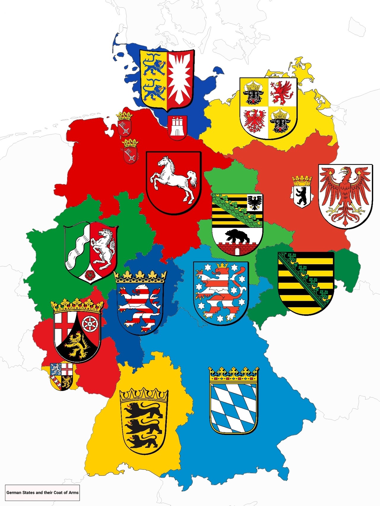 German States and their Coat of Arms. Maps on the Web