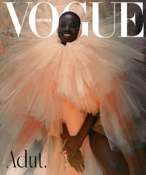 driflloon: adut akech for vogue australia sept. 2019