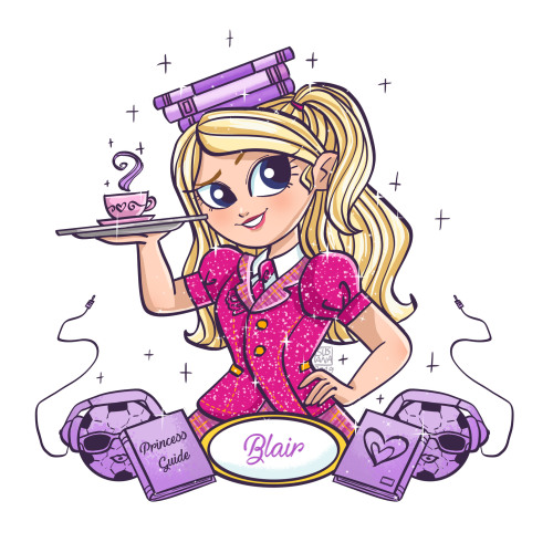 susanarodriguesart:Day 7: Barbie as Blair Willows from Princess Charm School.I like Blair, she is a 