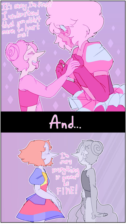 monavat:Small comic about how Pink Pearl got a crack on her eye! 