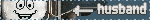 yes man from fallout new vegas with an arrow pointing toward him that says husband