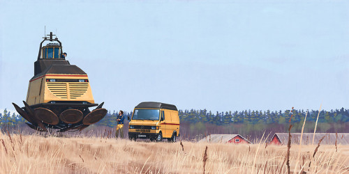 ahhmmmburr:  azertip:  Simon Stålenhag  If you get the chance, go to his website and play his game Ripple Dot Zero 