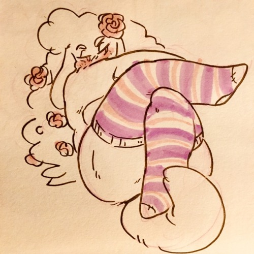 fluffyboobs:  I FORGOT THE ROSEPETALS lmao o well  Here’s Peo in some stocks