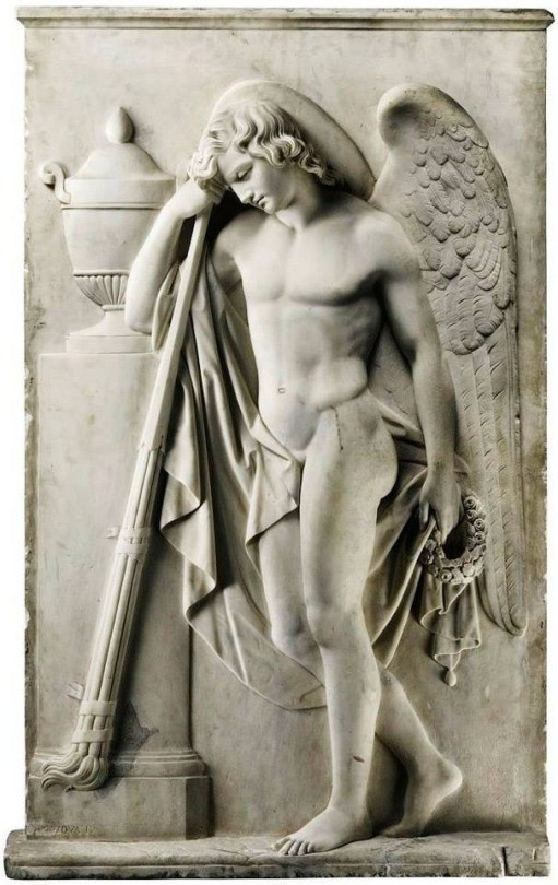 mannlichekunst:Le Chagrin de l'Ange. Attribué à Antonio Canova 