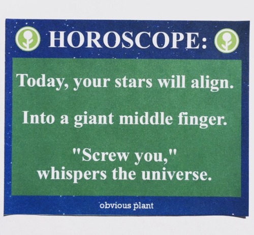 rigaya:obviousplant:Everyone’s horoscope is the same todayme today honestly yes