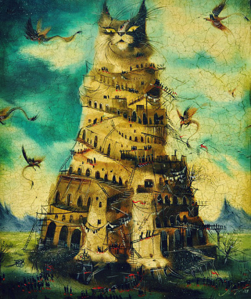 babelziggurat:Babel Chat par LarissaMayorova.  Bibliothèque Infernale on FB