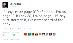 betterbooktitles:  If you don’t follow @DanWilbur on Twitter, you’re missing out on tweets about books, college, writing, and other things. 