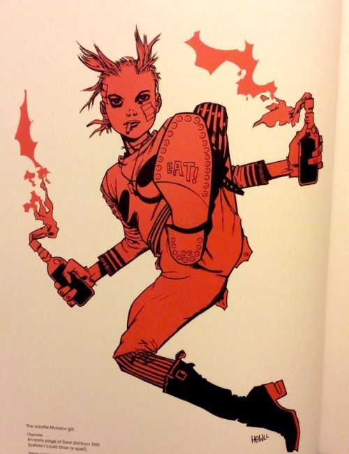 gorillaz-gal: Tank Girl. “Black and blue, the face of Tank Girl.” “The volatile Molatov girl.” “Tank