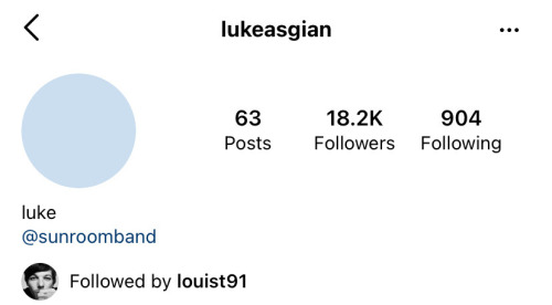 louistomlinsoncouk: Louis’ recent follows on Instagram - 14/3