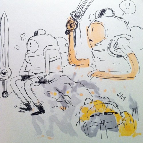 empartridge: dumb teen Finn concept drawings by writer/storyboard artist Lyle Partridge