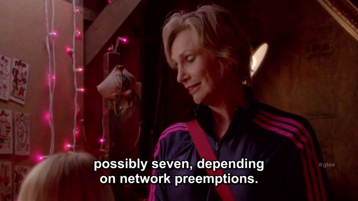 nejem:Glee, breaking the fourth wall. Love it.