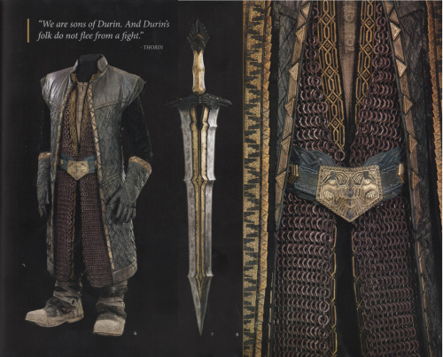 ahiddenkitty:mistergandalf:Thorin’s stripped-down armor and swordFrom The Hobbit: The Battle o