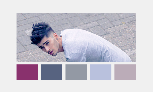 Porn photo :  Zayn; colour palette (insp) 