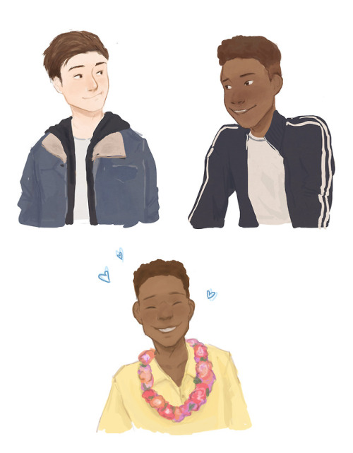 finally watched love, simon so here are some (kinda late) doodles(now off to read Leah on the offbea