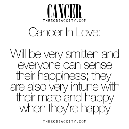 zodiaccity:  V-Day Reblog - Cancer In Love. For more information on the zodiac signs,