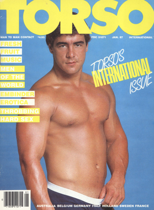 From TORSO magazine (Jan 1987)Photo story called “America”photo by Steve PaigeModel is J